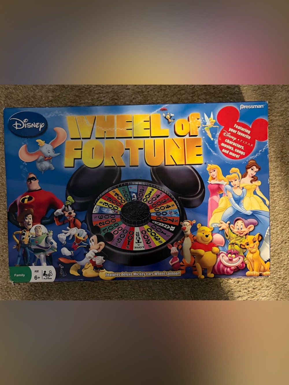Disney Wheel of Fortune Game New